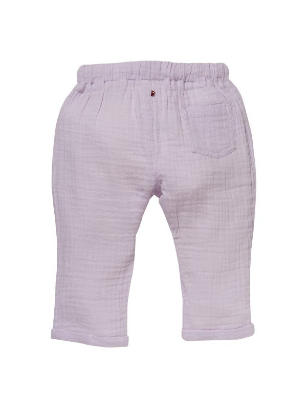 People Wear Organic - Bio Baby Musselin Hose mit Taschen, flieder
