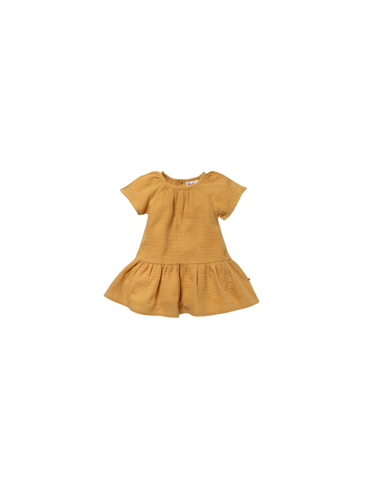 People Wear Organic - Bio Baby Musselin Kleid, honiggelb