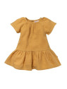 People Wear Organic - Bio Baby Musselin Kleid, honiggelb