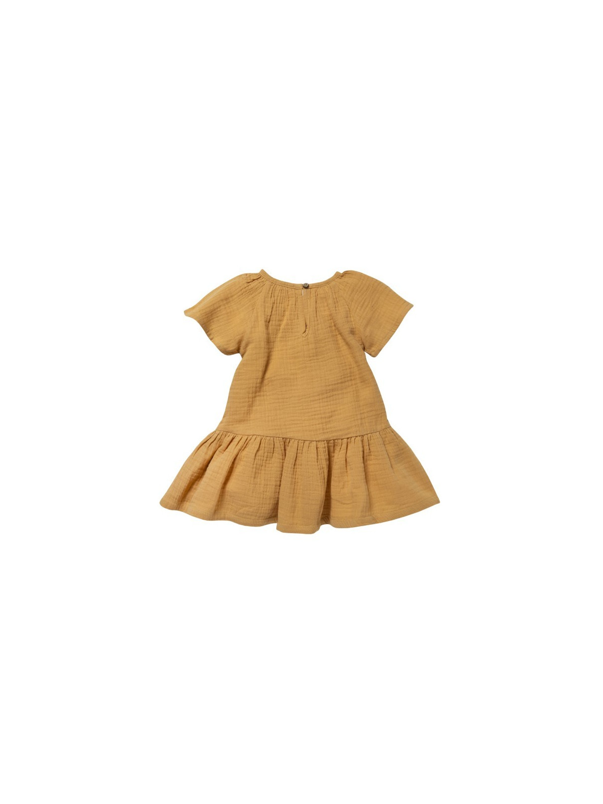 People Wear Organic - Bio Baby Musselin Kleid, honiggelb