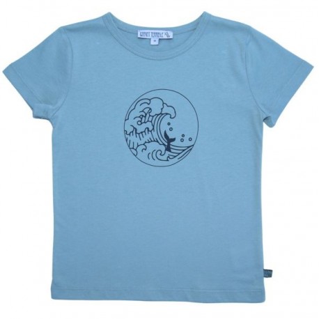 Enfant Terrible - Bio Kinder T-Shirt mit Wellen-Druck