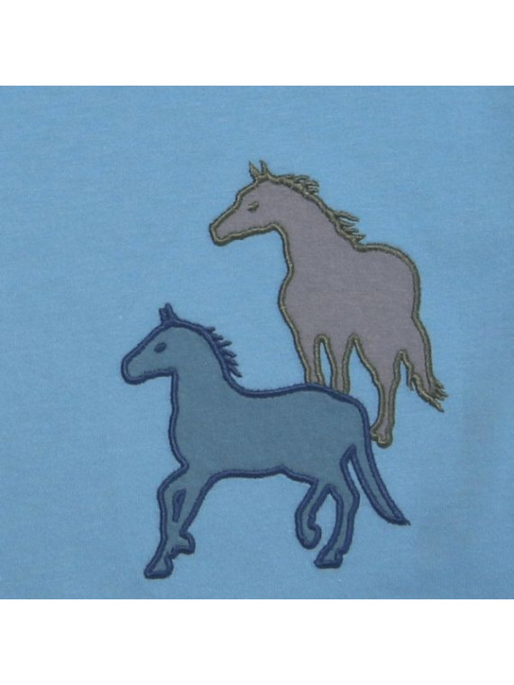 Enfant Terrible - Bio Kinder T-Shirt mit Pferde-Applikation