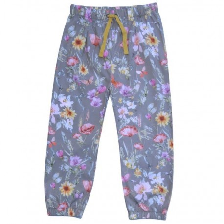 Enfant Terrible - Bio Kinder Stoffhose mit Wiesenblumen-Allover