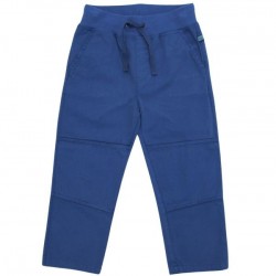 Enfant Terrible - Bio Kinder Stoffhose mit gedoppeltem Knie und Softbund, blau