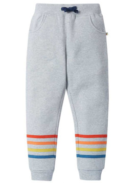 frugi - Bio Kinder Sweathose "Switch" mit Streifen-Applikation
