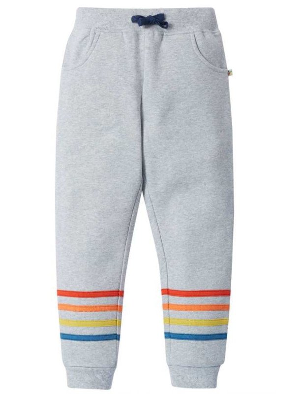 frugi - Bio Kinder Sweathose "Switch" mit Streifen-Applikation