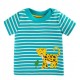 frugi - Bio Kinder Langarmshirt "Easy On" mit Jaguar-Applikation und Streifen