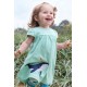 frugi - Bio Kinder Jersey Kleid "Little Layla" mit Wal-Applikation