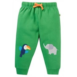 frugi - Bio Baby Sweathose "Character" mit Tukan/Elefanten-Patches