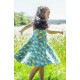 frugi - Bio Kinder Jersey Kleid "Spring" mit Echinacea-Blumen-Allover