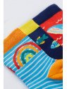 frugi - Bio Baby Strümpfe 3er-Pack mit Regenbogen, Wal und Fisch-Motiven