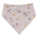 People Wear Organic - Bio Baby Wende Tuch mit Frühlingsblumen-Allover, flieder/beige