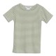 serendipity organics - Bio Kinder T-Shirt mit Streifen, grass/offwhite