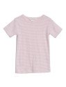 serendipity organics - Bio Kinder T-Shirt mit Streifen, rose/offwhite