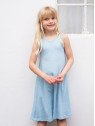 serendipity organics - Bio Kinder Jerseykleid, aqua