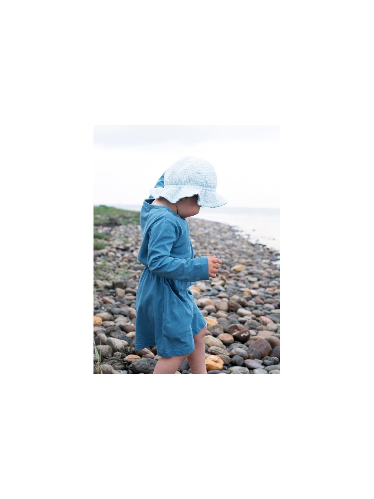 serendipity organics - Bio Kinder Jerseykleid, pale blue