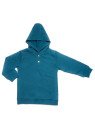 Leela Cotton - Bio Kinder Kapuzenshirt, donaublau