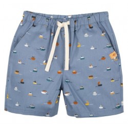 pure pure by BAUER - Bio Kinder Shorts mit Boote-Allover