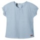 pure pure by BAUER - Bio Kinder Musselin Bluse, hellblau