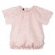 pure pure by BAUER - Bio Kinder Musselin Bluse mit Blätter-Allover, rose