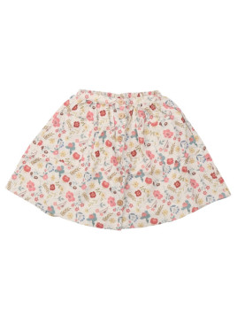 Walkiddy - Bio Kinder Musselin Rock mit "Flowers & Leaves"-Allover
