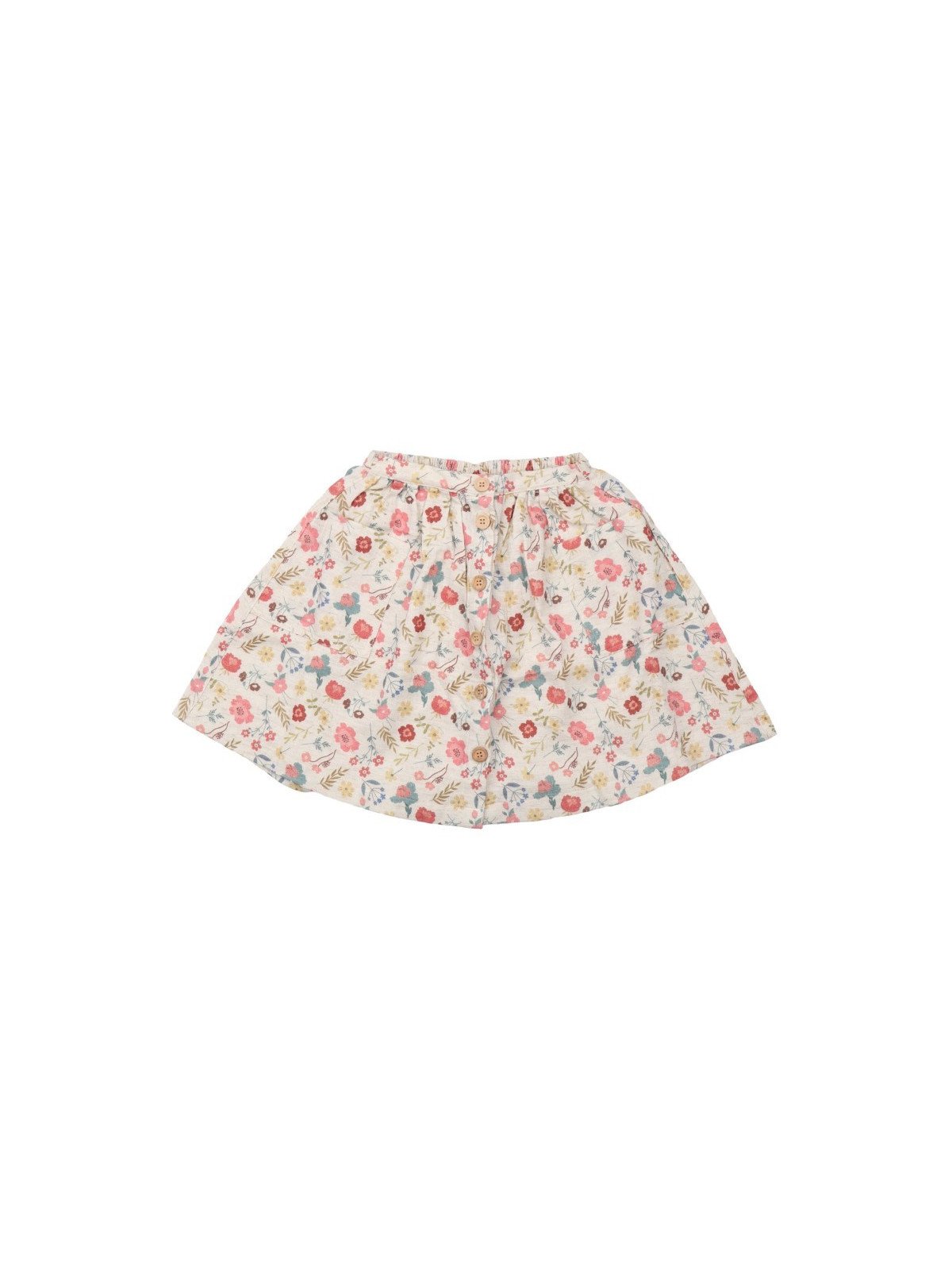 Walkiddy - Bio Kinder Musselin Rock mit "Flowers & Leaves"-Allover