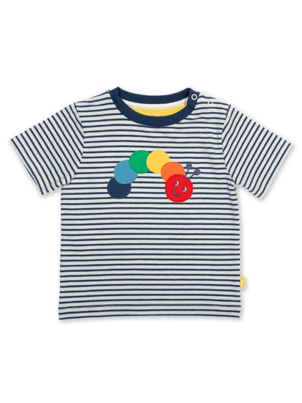 kite kids - Bio Kinder T-Shirt mit Raupen-Applikation
