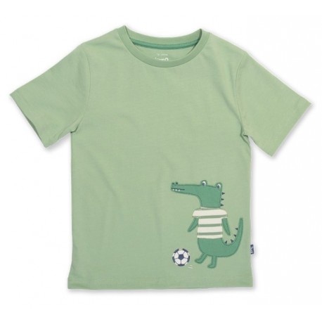 kite kids - Bio Kinder T-Shirt mit Krokodil-Applikation