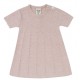 puri organic - Bio Baby Feinstrick Kleid mit Ajour-Muster, Baumwolle/Seide, rose