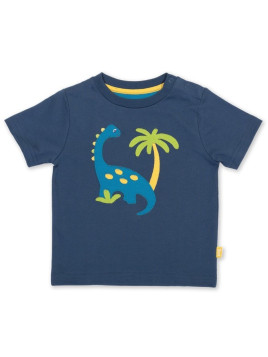 kite kids - Bio Kinder T-Shirt mit Dino-Applikation