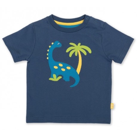kite kids - Bio Kinder T-Shirt mit Dino-Applikation