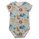 Walkiddy - Bio Baby Body kurzarm mit Safari-Allover