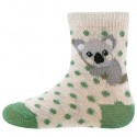 Ewers - Bio Kinder Socken mit Koala-Motiv, grün