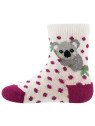 Ewers - Bio Kinder Socken mit Koala-Motiv, beere