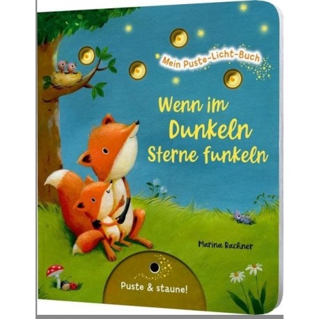 Marina Rachner - Pappbilderbuch "Mein Puste-Licht-Buch: Wenn im Dunkeln Sterne funkeln"