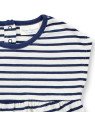 Sense Organics - Bio Baby Tunkia  "Aurora" mit Blumen-Applikation und Streifen