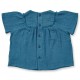 Sense Organics - Bio Baby Musselin Bluse "ASTA", ocean