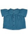 Sense Organics - Bio Baby Musselin Bluse "ASTA", ocean