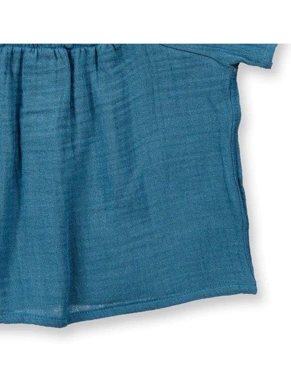 Sense Organics - Bio Baby Musselin Bluse "ASTA", ocean