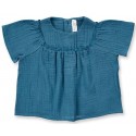Sense Organics - Bio Baby Musselin Bluse "ASTA", ocean