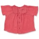 Sense Organics - Bio Baby Musselin Bluse "ASTA", himbeere