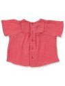 Sense Organics - Bio Baby Musselin Bluse "ASTA", himbeere