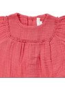 Sense Organics - Bio Baby Musselin Bluse "ASTA", himbeere