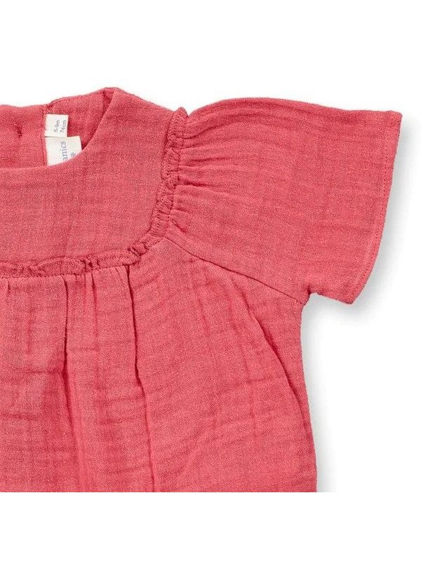 Sense Organics - Bio Baby Musselin Bluse "ASTA", himbeere