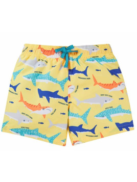 frugi - Kinder Badeshorts "Boscastle" mit Hai-Allover