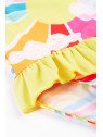 frugi - Kinder Badeanzug "Little Coral" mit Sonnenschein-Motiv und Rüsche
