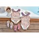 mikk-line - Kinder Badeanzug mit Schmetterlingen und Blumen-Allover