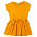 Little Green Radicals - Bio Kinder Jersey Kleid mit U-Boot-Ausschnitt, gold