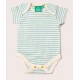 Little Green Radicals - Bio Baby Body Doppelpack kurzarm mit Vogel-Allover und Streifen