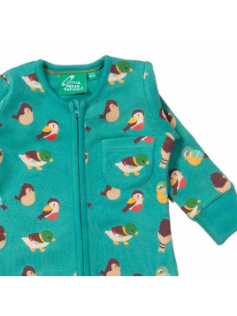 Little Green Radicals - Bio Baby Strampler mit Vogel-Allover